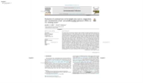 Evaluation of a national data set for insights into sources, composition, and concentrations of per- and polyfluoroalkyl substances (PFASs) in U.S. drinking water*